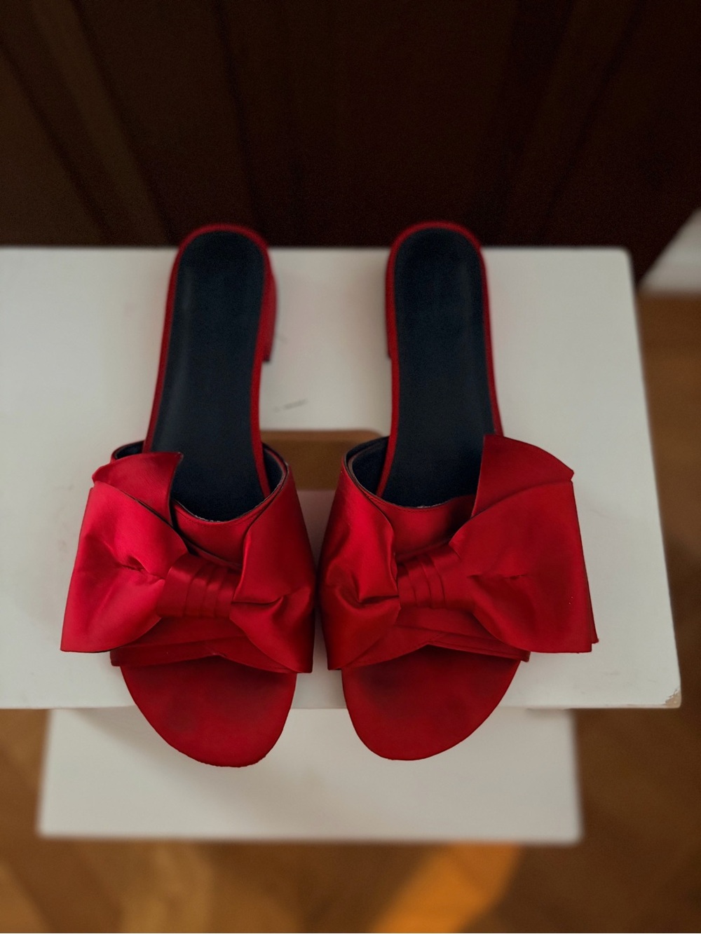 Rebecca Minkoff Red Bow Slide Mules